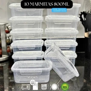 kit-10-marmita-conjunto-potes-750ml-com-travas-laterais-bpa-free-alimentos-organizadores-de-congelador